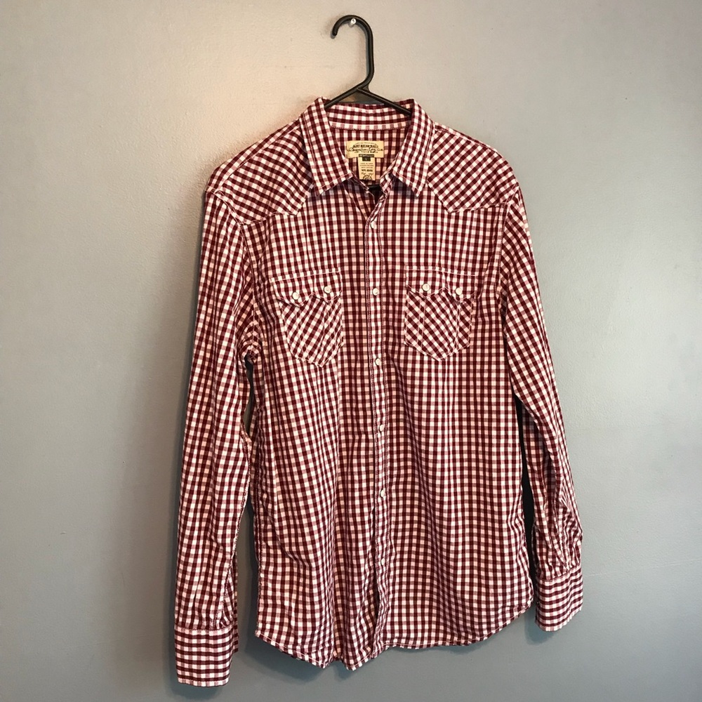 American rag red / white checker large men cotton